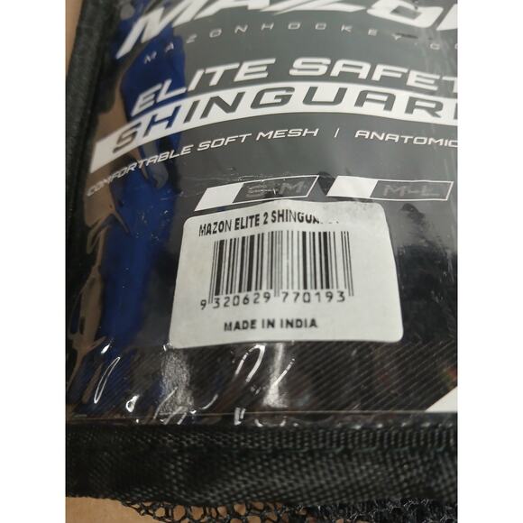 NEW W DEFECT MAZON ELITE SAFETY SHINGAURDS SIZE LARGE - Picture 2 of 5